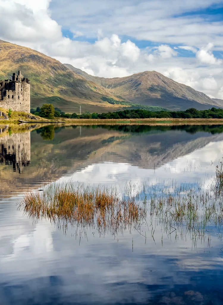 Kilchurn Castle Ruins on Loch Awe Scotland