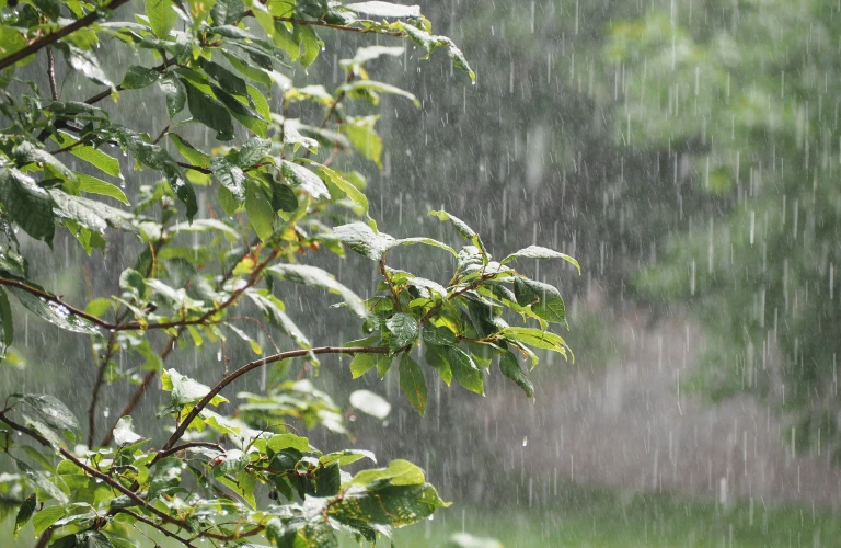 Garden Rain in Scotland