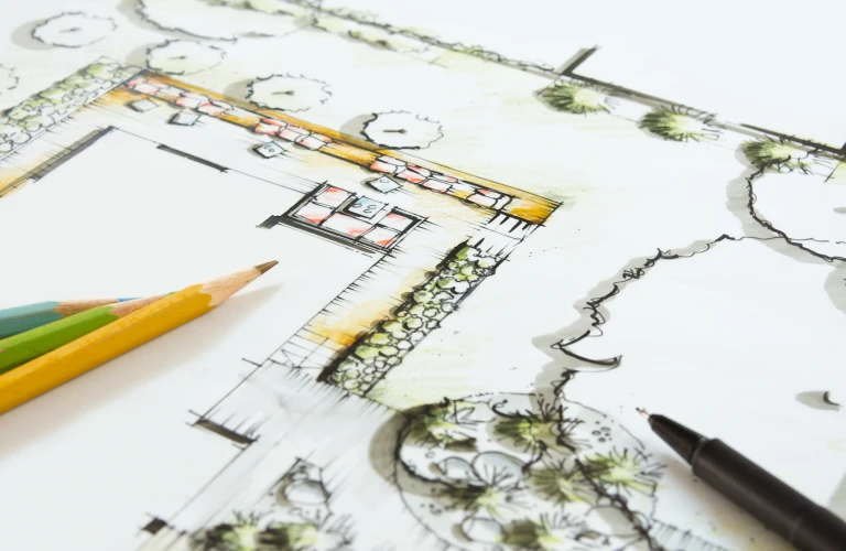 Landscape graphic Drawing