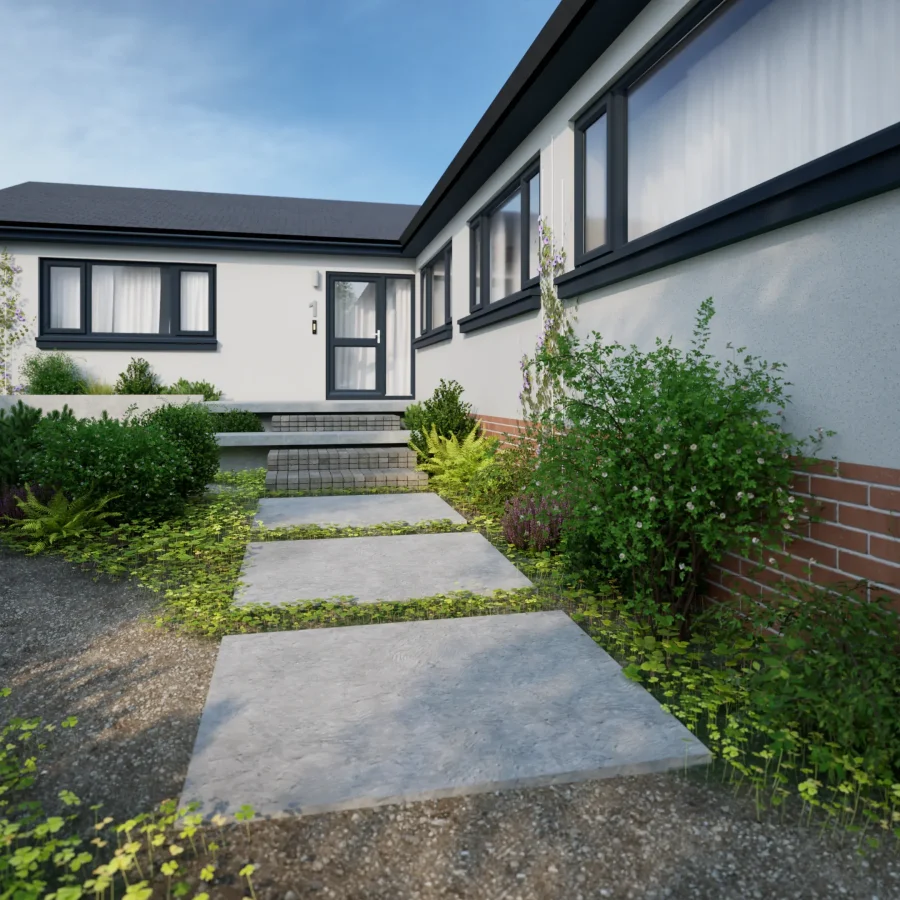 Little Barbican UPGRADE Front stepping Stone slabs