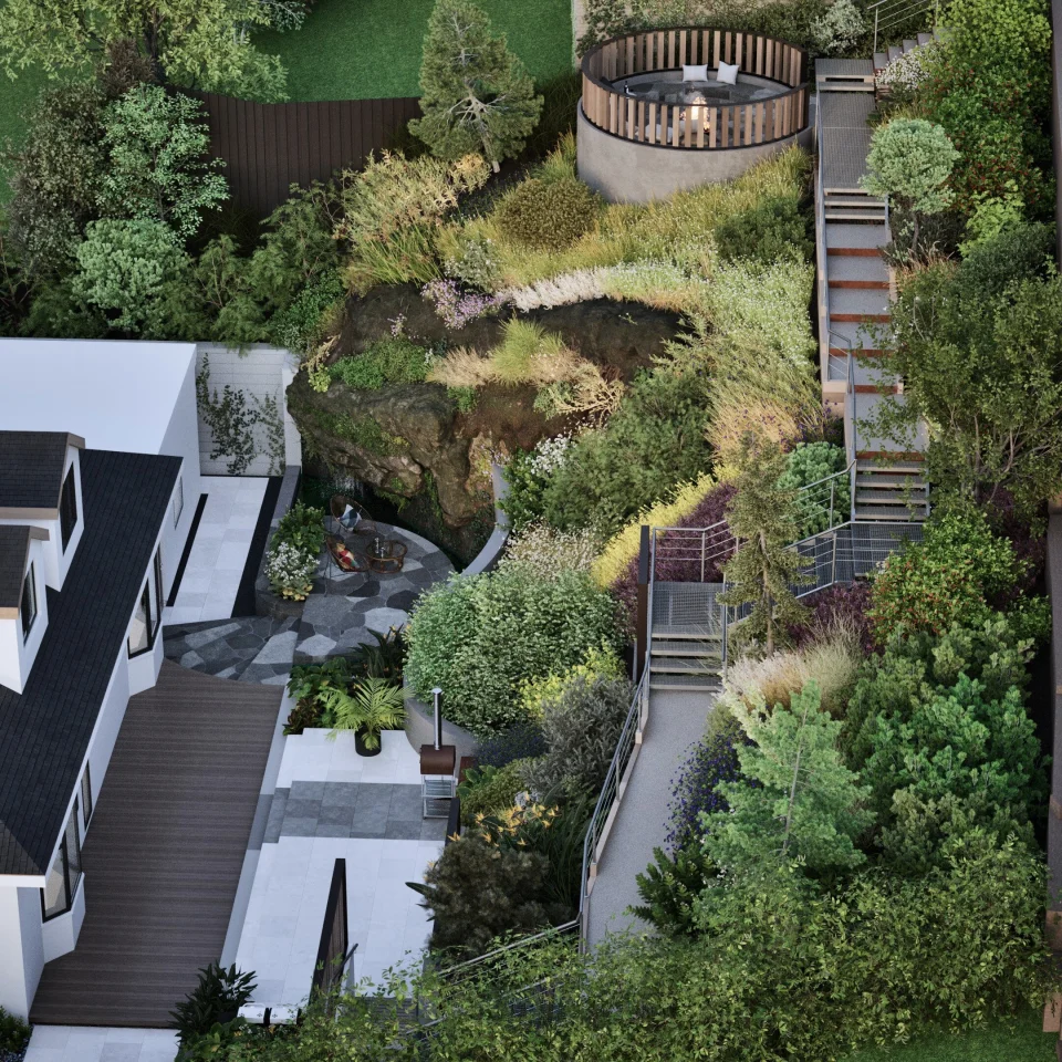 Cliff Garden Design 17 cliff