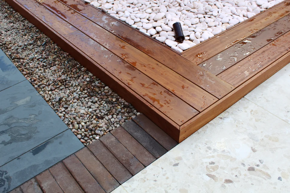 Edging detail in landscape