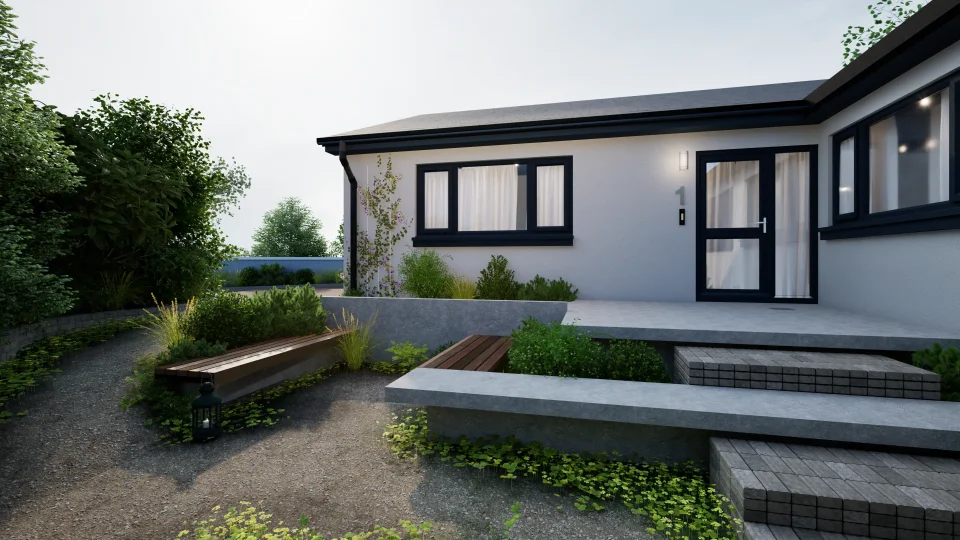 Little Barbican UPGRADE Front Garden stairs 1 000
